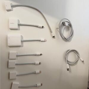 Apple iPhone lighting adaptors and chargers